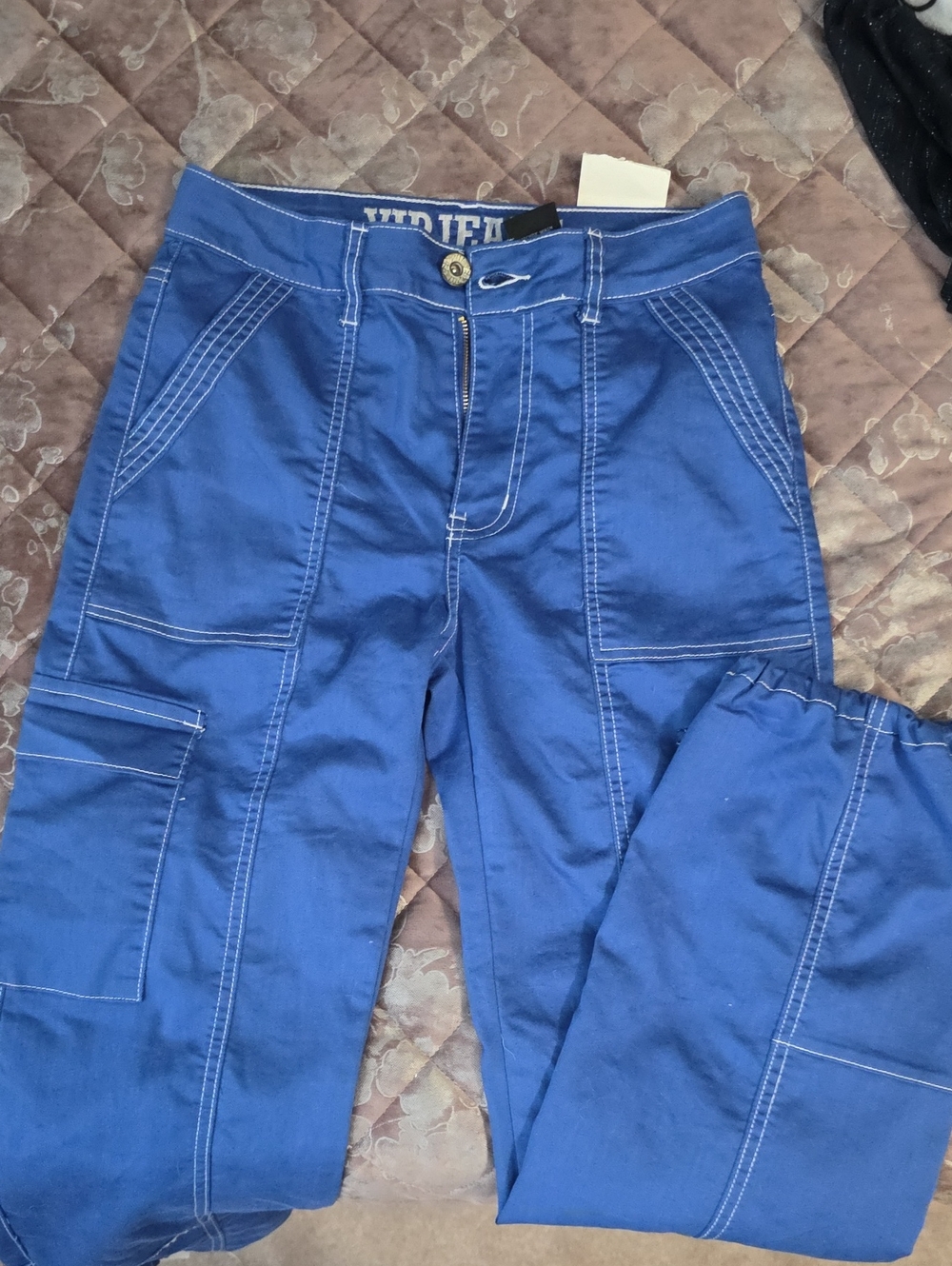 VIP Dark Blue Jeans with White Logo Waistband